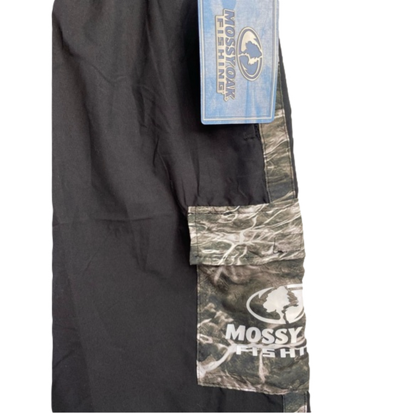 Mossy Oak Fishing Black Camo Board Swim Trunk NWT SKU0714 orSKU0715 - Picture 2 of 6